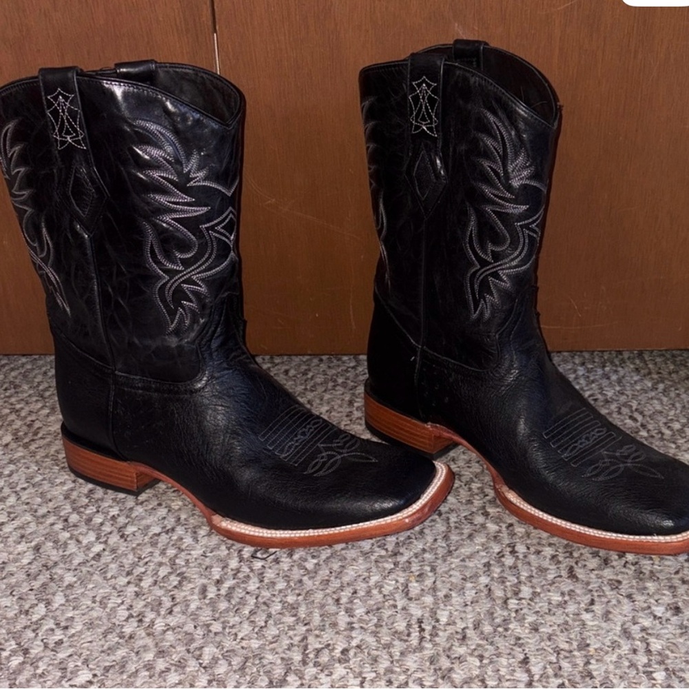 J.B. Dillon Ostrich Original Leather Boots